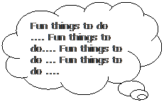 Cloud Callout: Fun things to do .... Fun things to do.... Fun things to do ... Fun things to do ....
